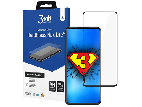 3mk HardGlass Max Lite protective glass for Xiaomi Poco x3 NFC Black