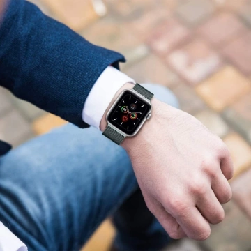 Tech-protect milaneseband apple watch 4 / 5 / 6 / 7 / 8 / se (38 / 40 / 41 мм) чорний