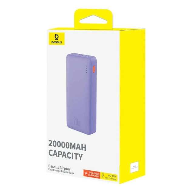 Powerbank Baseus Airpow 20000mAh 20W Purple