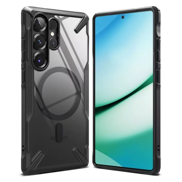 Etui für Samsung Galaxy S25 Ultra Ringke Fusion X Magnetic MagSafe Schwarz