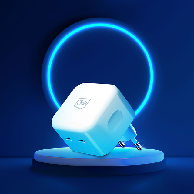 Universal 90° angle charger Accessories 3mk Hyper Charger PD 35W 2x USB-C Type C