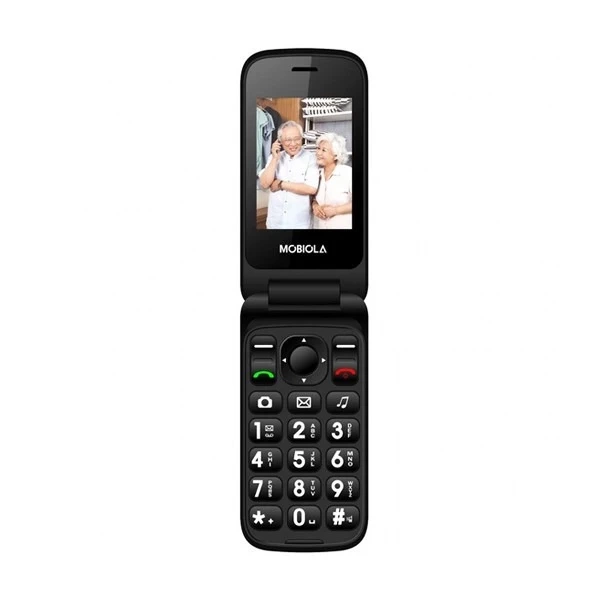 GSM Phone Mobiola MB610 Black 2G Flip for Seniors