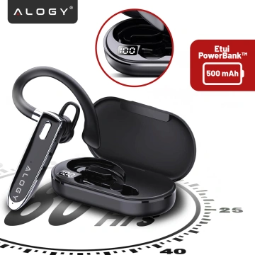 Wireless headset for Bluetooth 4.0 calls car headset with display V8 Black