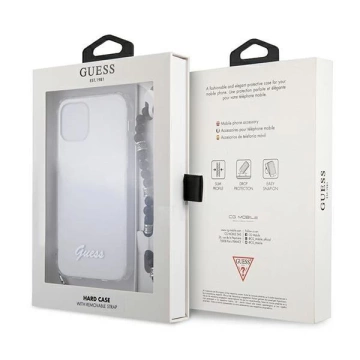 Guess GUHCP12LKPSBK iPhone 12 Pro Max 6,7" priehľadné pevné puzdro Black Pearl