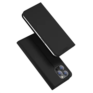 Dux Ducis Skin Pro iPhone 15 Pro Max pouzdro s klopou a peněženkou - černé