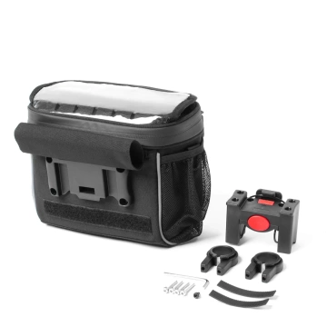 Wozinsky bicycle handlebar bag bike shoulder bag black (WBHBB-01)
