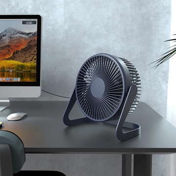 Tichý stolní ventilátor Alogy přenosný USB kabelový stolní ventilátor Námořnická modrá