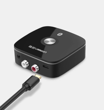 Перехідник UGREEN Bluetooth 5.1 receiver aptX 2RCA / 3.5 mm mini jack black (40759)