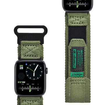 Nylonový pásek pro Apple Watch 2/3/4/5/6/7/8/9/SE/Ultra 42/44/45/49 mm Nylonový pásek Sport zelený