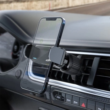 Automatický držák telefonu Acefast na větrací mřížce černý (D9 černý)