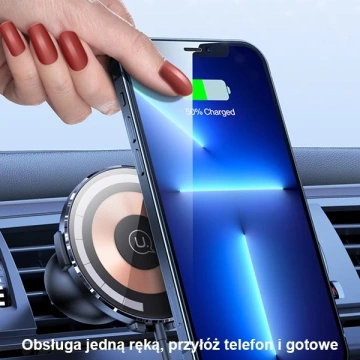 USAMS US-CD164 15W 2in1 Magnetic induction holder for ventilation grille banner CD164DZ02