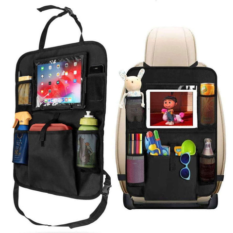 Car organizer for the seat travel cover for the car protector cover Black