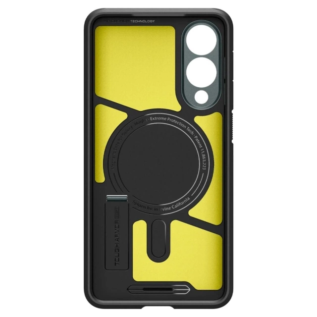 Puzdro Spigen Tough Armor Mag pre Samsung Galaxy S25 Edge zeleno-čierne