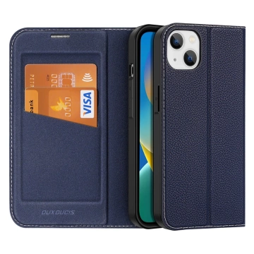 Чохол Dux Ducis Skin X2 для iPhone 14 Plus з магнітним клапаном синій