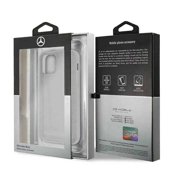Ochranné puzdro Mercedes MEHCP12SCLCT pre Apple iPhone 12 Mini 5,4" priehľadné pevné puzdro Transparent Line