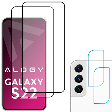2x Alogy Glass Full Glue FC 2x скла для об’єктива камери для Samsung Galaxy S22