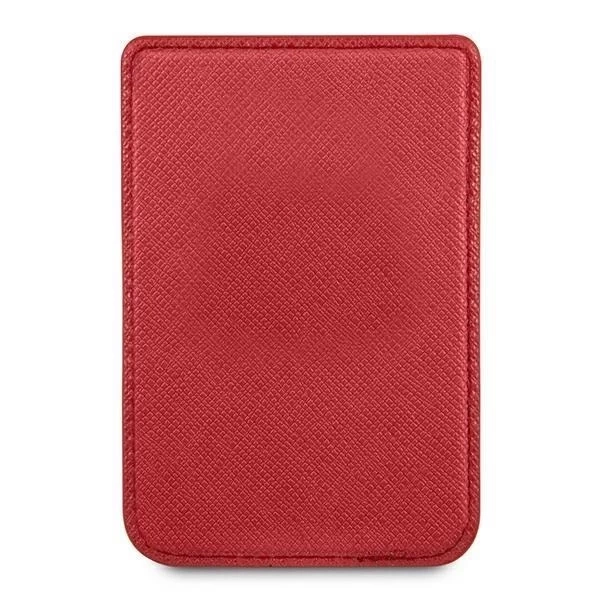 Guess Wallet Card Slot GUWMSSASLRE MagSafe Saffiano czerwony/red