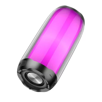 HOCO Głośnik Bluetooth HC8 Czarny Przenośny LED RGB 1800 mAh 10W