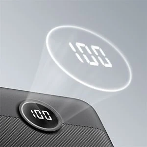 Powerbank Зовнішній акумулятор VEGER L20S - 20 000mAh LCD Quick Charge PD 20W чорний (VP2039PD / W2039PD )