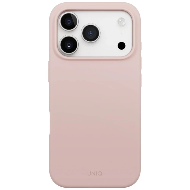 Etui UNIQ Lino do iPhone 17 Pro Magclick Charging różowy