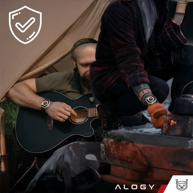 Tvrdené sklo pre Apple Watch Ultra 2 / Ultra 49 mm ochrana obrazovky Alogy Protector 9H s polohovacím rámom