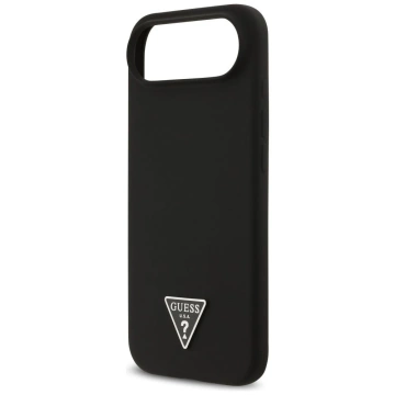 Etui Guess Silicone Triangle Logo MagSafe do iPhone 17 Air czarne