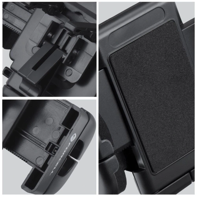 Звичайний автомобільний тримач Forcell для вентиляційного отвору чорного кольору