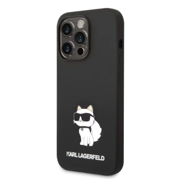 Чохол Etui Karl Lagerfeld KLHCP14XSNCHBCK для iPhone 14 Pro Max 6,7" Silicone Choupette czarny/black