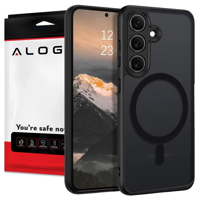 Hülle für Apple iPhone 16 Pro Max Alogy Anti-Shock Hybrid Case für MagSafe Transparent