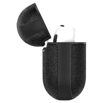 Чохол для Apple AirPods 4 Spigen Urban Fit чорного кольору з карабіном