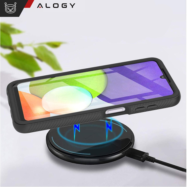 Schutzhülle für Samsung Galaxy S24, gepanzerte Abdeckung, Hydrogel-Displayschutzfolie, 360 Defense Pro Alogy, Schwarz