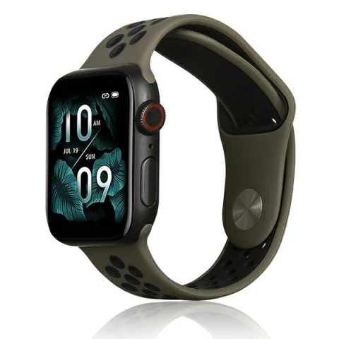 Beline Sport silikonový řemínek pro chytré hodinky pro Apple Watch 38/40/41 mm hnědá/černá hnědá/černá