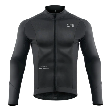 Rockbros 15400002003 Long Sleeve Autumn/Winter Cycling Jersey L - Black