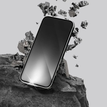 Загартоване скло для iPhone 15 Forcell Ultra Clear Glass чорне 9H