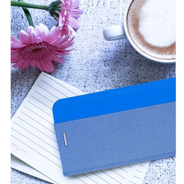 SENSITIVE Book Case for Samsung Galaxy S25 Blue Stand 360
