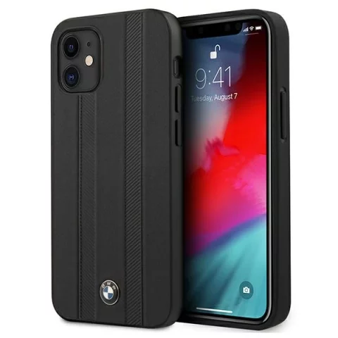 BMW BMHCP12STTBK Phone Case for Apple iPhone 12 Mini 5.4" black/black hardcase Signature Tire Marks
