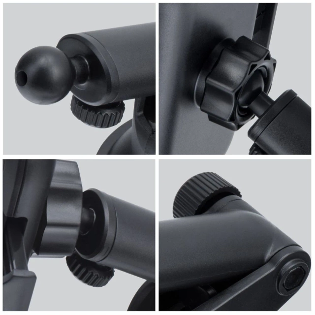 Автомобільний тримач Forcell F-GRIP Carbon з регульованим карбоновим кріпленням для лобового скла