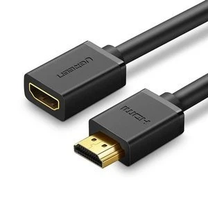 Kábel HDMI samec do HDMI samica UGREEN HD107, FullHD, 3D, 1m (čierny)