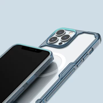 Magnetické puzdro Nillkin Nature Pro pre iPhone 13 Pro Magnetic Armor Cover Transparentný kryt (kompatibilné s MagSafe)
