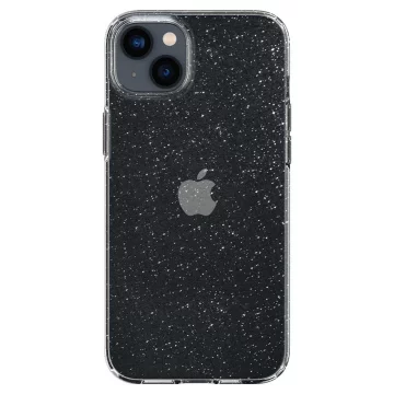 Spigen Liquid Crystal Silikonhülle mit Glitzer für iPhone 14 transparent