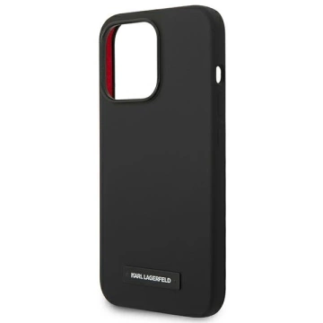 Etui Karl Lagerfeld KLHMP14LSLMP1K pro iPhone 14 Pro 6,1" pevný obal silikonový plak Magsafe