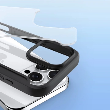 Flipové puzdro MagSafe pre iPhone 16 Pro Dux Ducis Skin X Pro, čierne