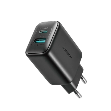 Мережевий зарядний пристрій Joyroom USB-C / USB-A 25 Вт SFC / PPS / PD - чорний