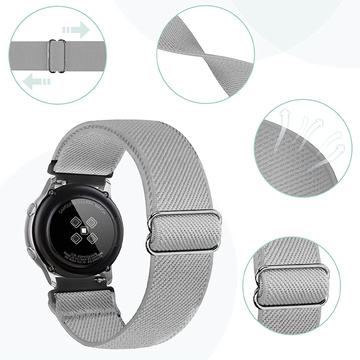 Гнучкий ремінець, універсальний нейлоновий ремінець Alogy Nylon Smartwatch 22 мм, сірий