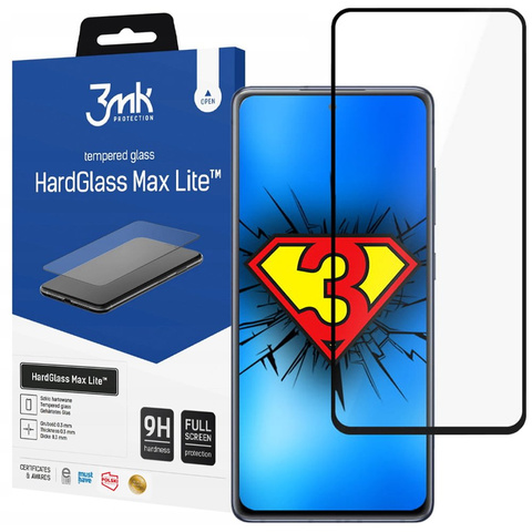 3mk HardGlass Max Lite Tempered Glass for Galaxy S20 FE 5G/ S20 Lite Black