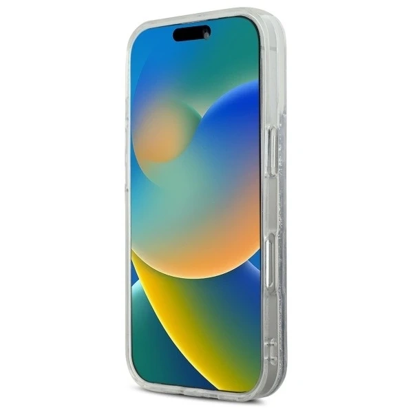 Etui Karl Lagerfeld pre iPhone 16 6,1" Magsafe Hardcase Transparent Liquid Glitter Karl