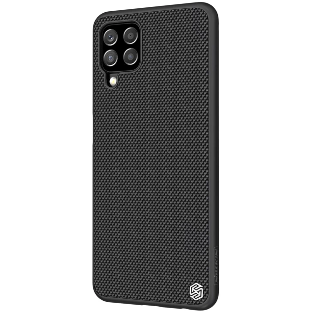 Nillkin Textured Case Odolné vystužené puzdro s gélovým rámom a nylonom na zadnej strane pre Samsung Galaxy A22 4G čierne