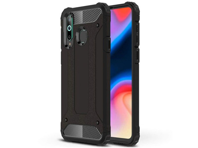 Puzdro Alogy Hard Armor pre Samsung Galaxy A60 / M40 čierne sklo Alogy