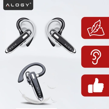 Wireless headset for Bluetooth 4.0 calls car headset with display V8 Black