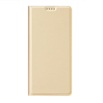 Puzdro Dux Ducis Skin Pro pre Xiaomi Redmi Note 12 Cover Flip Card Wallet Stand Gold